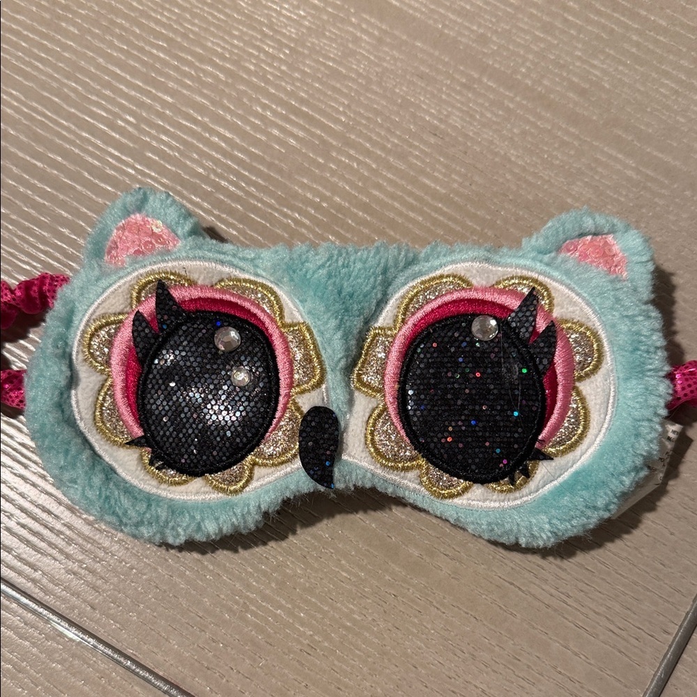 Claire's Pink and Blue Owl Sleep Mask